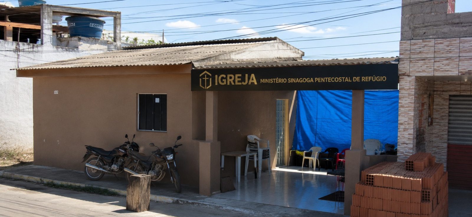 Casa onde os cultos da MSPR acontecem atualmente