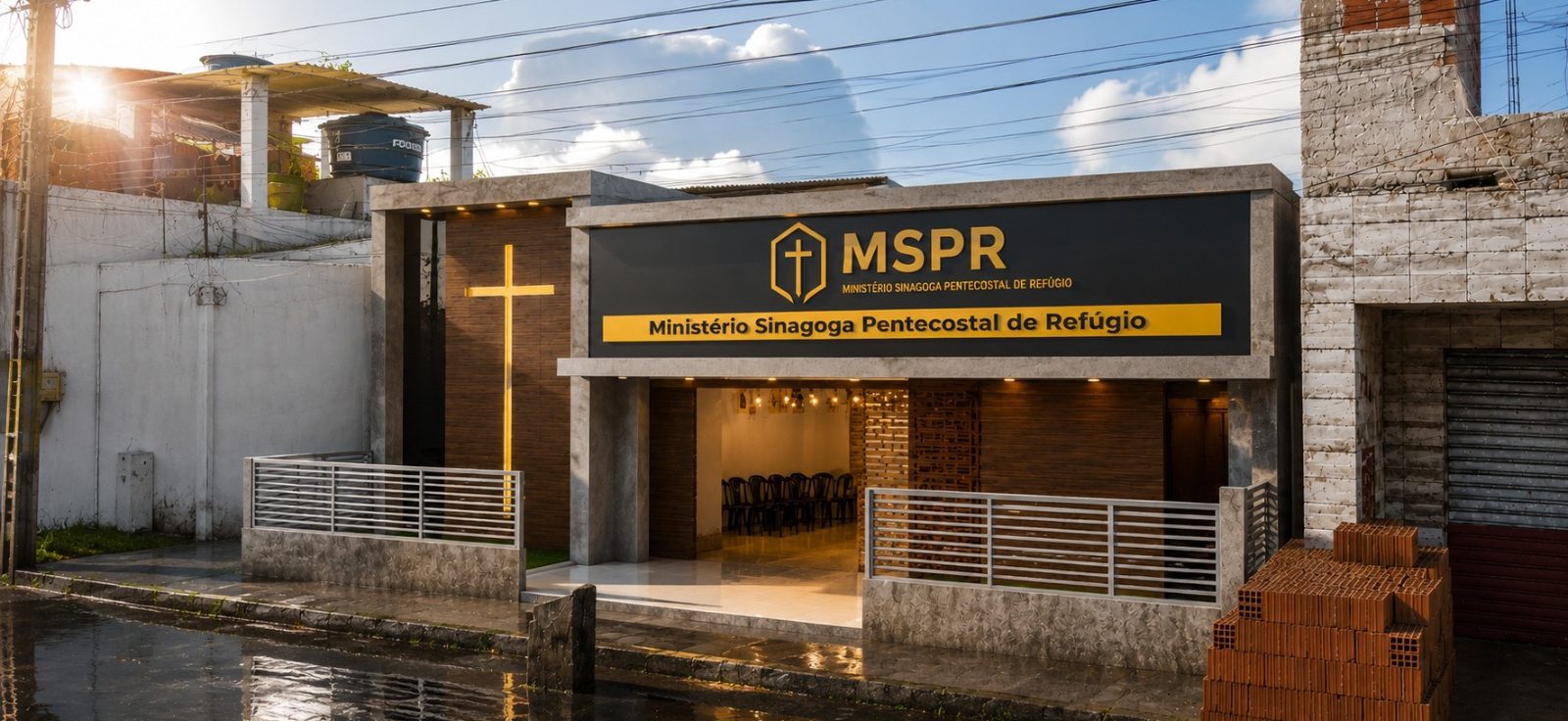 Projeto da fachada da futura sede da MSPR